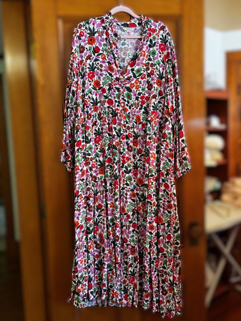 Boden Multicolor Floral Midi Dress in size 20/22